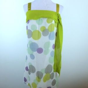 NWT BOW & ARROW Anthropologie Polka dot silk dress